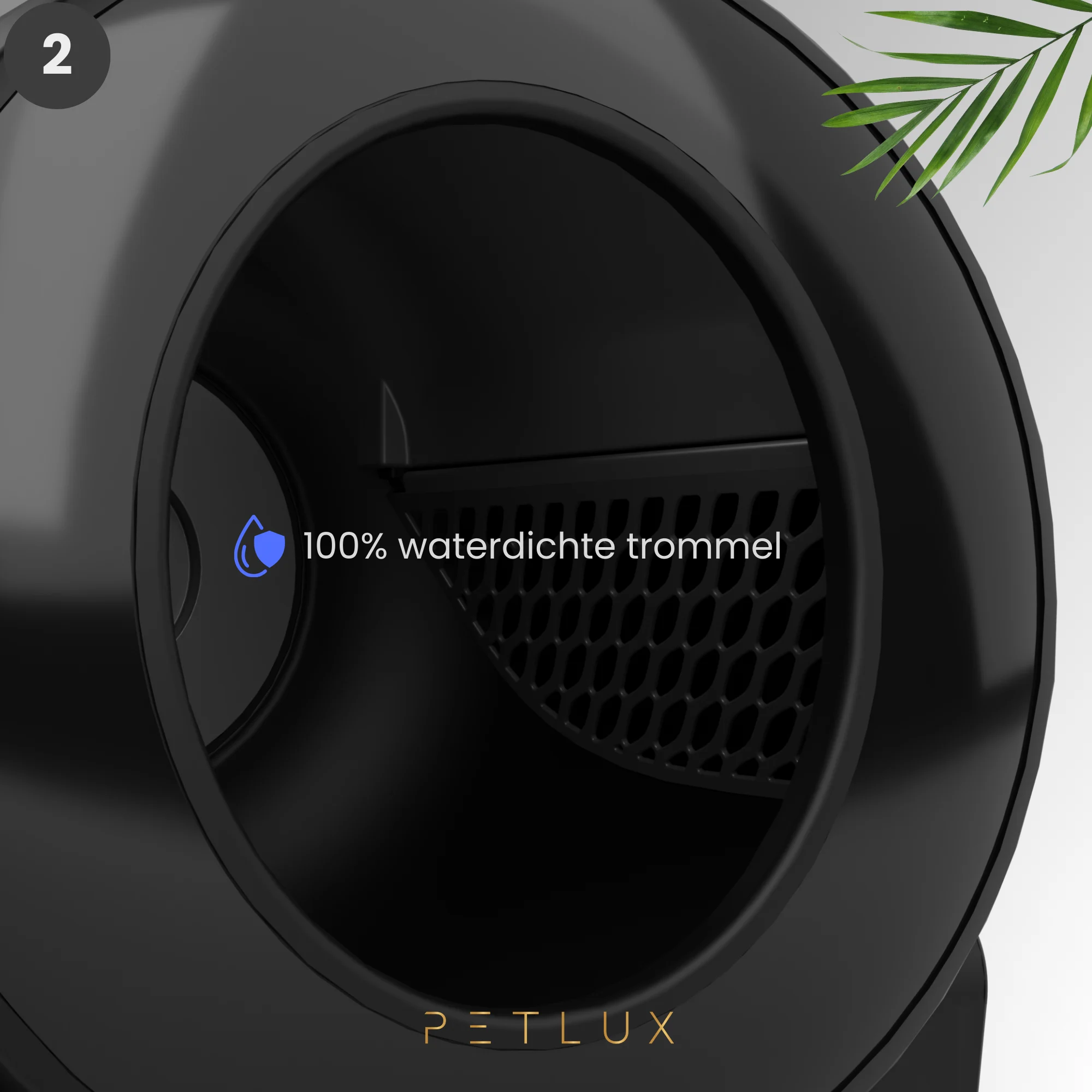Automatická kočičí toaleta XXL s ovládáním přes aplikaci, černá – Petlux V3 XXL - Obrázek 4