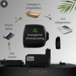 Automatická kočičí toaleta XXL s ovládáním přes aplikaci, černá – Petlux V3 XXL - Obrázek 6