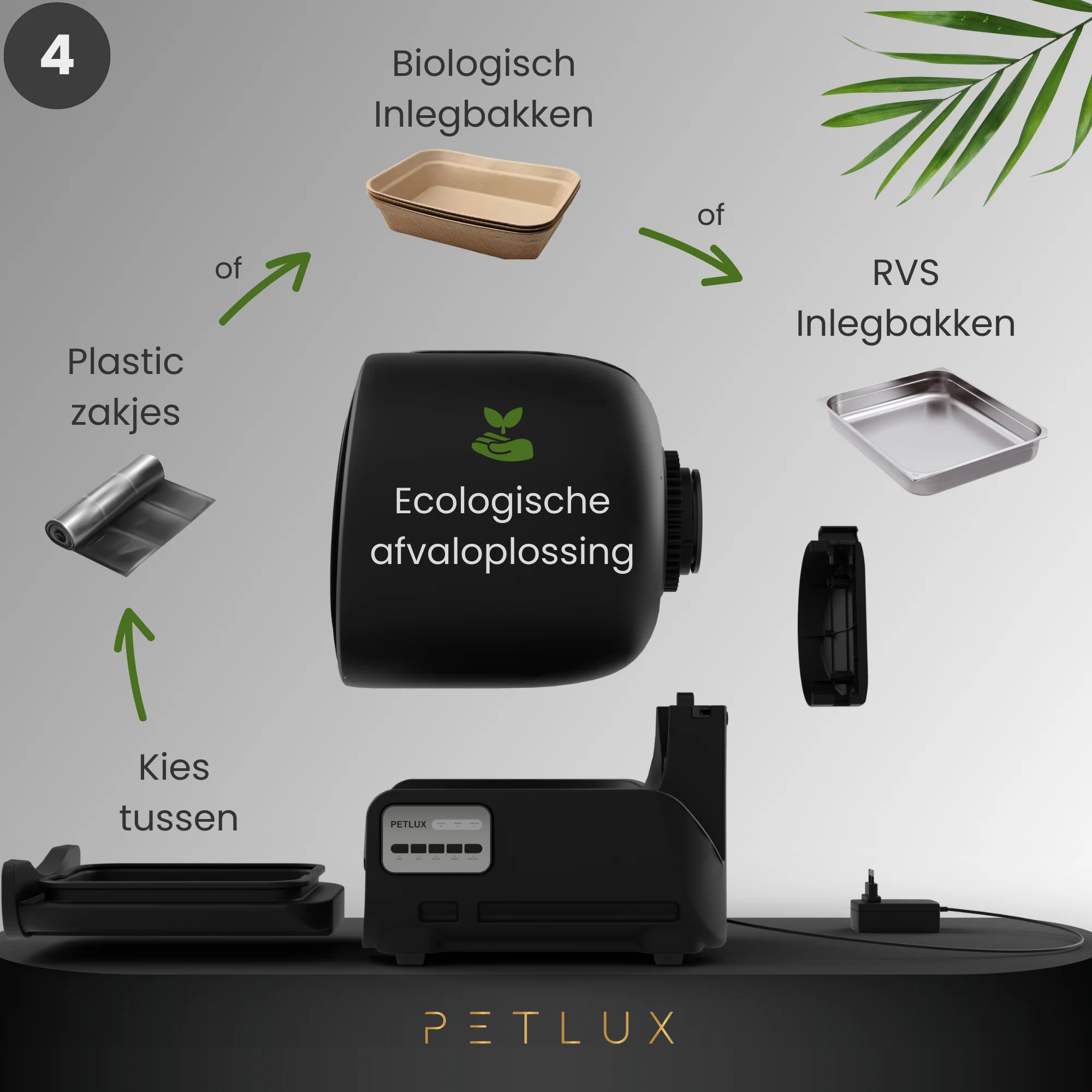 Automatická kočičí toaleta XXL s ovládáním přes aplikaci, černá – Petlux V3 XXL - Obrázek 6
