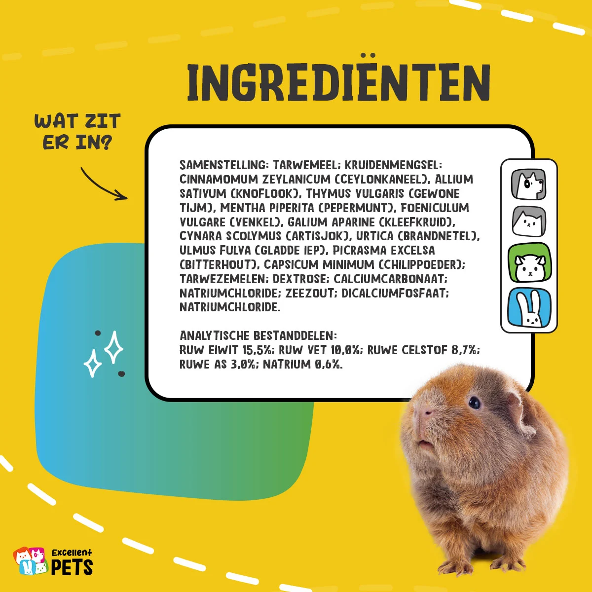 Doplňkové krmivo pro králíky ve formě granulí, 200 g – Excellent Pets Rabbit Parex - Obrázek 5