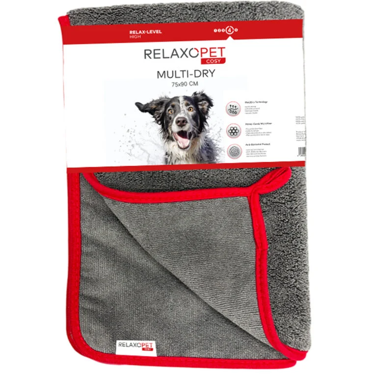Ručník pro psy z mikrovlákna, 75 x 90 cm – Relaxopet Cosy Multi-Dry Original