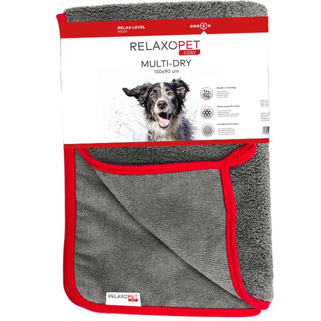 Ručník pro psy z mikrovlákna, 150 x 90 cm – Relaxopet Cosy Multi-Dry XL - Obrázek 1