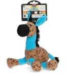 Psí plyšová hračka Osel s pískátkem, modrá M – Retro Dog Donkey