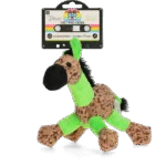 Plyšová hračka pro psy Oslík s pískátkem, zelená S – Retro Dog Donkey