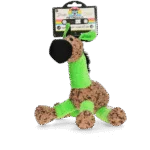 Plyšový oslík pro psy s pískátkem, zelený M – Retro Dog Donkey