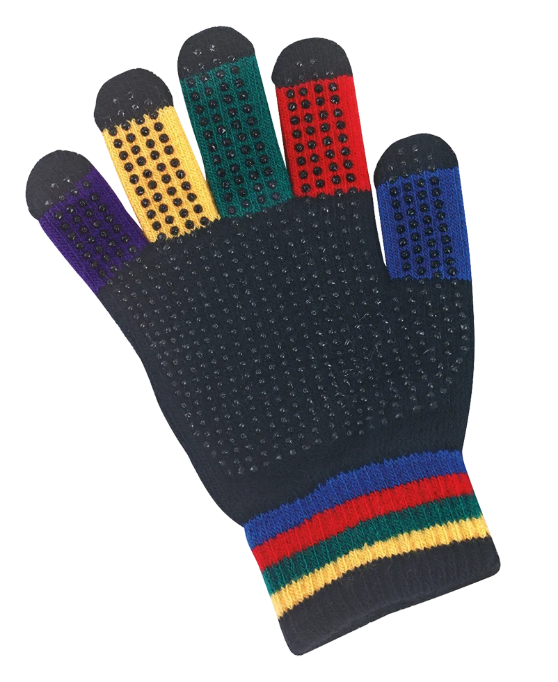 Dětská jezdecká rukavice Rainbow, jedna velikost – Magic Grippy - Obrázek 1