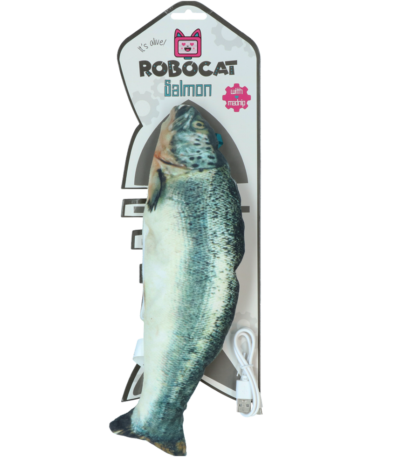Pohyblivá hrací ryba pro kočky s MADNIPem, 30 cm – Robocat Fish
