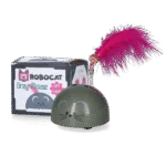 Hračka ve tvaru myši s pohybovým senzorem a Madnipem, šedá – Robocat Mouse