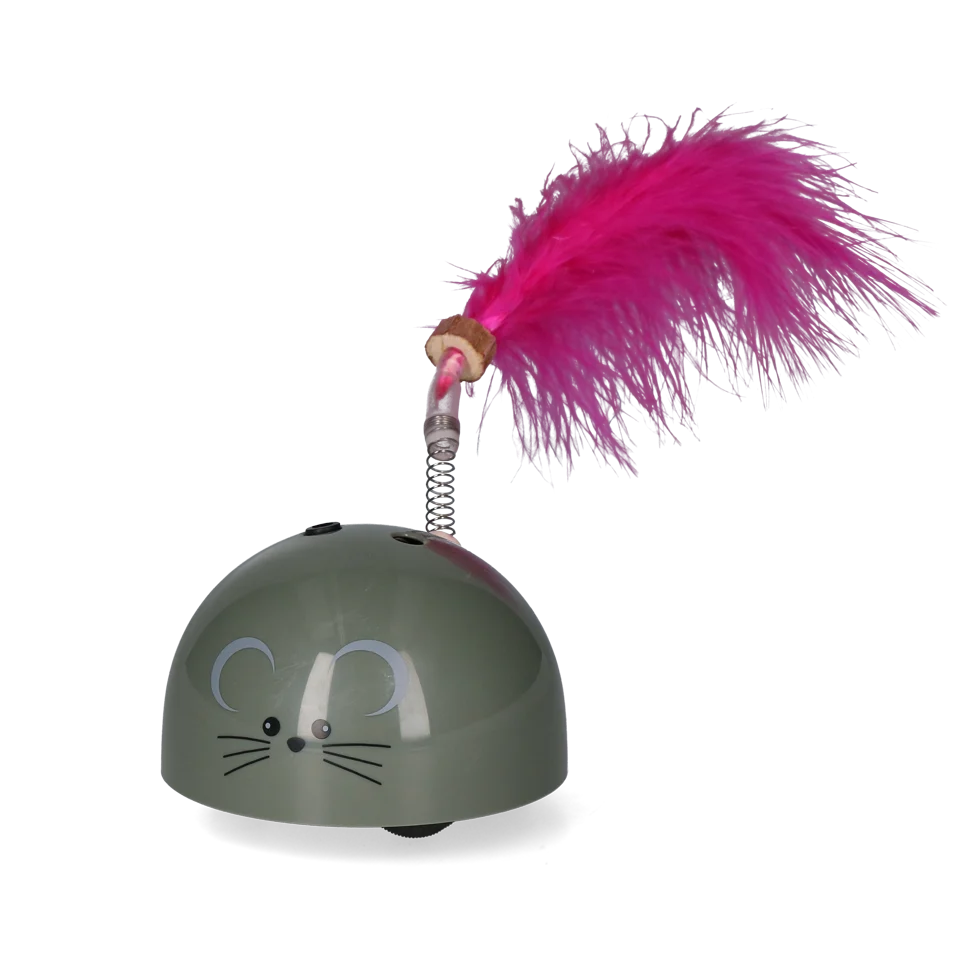 Hračka ve tvaru myši s pohybovým senzorem a Madnipem, šedá – Robocat Mouse - Obrázek 3