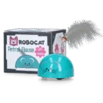 Hrací myš se senzorem pohybu a madnip, petrolejová – Robocat Mouse