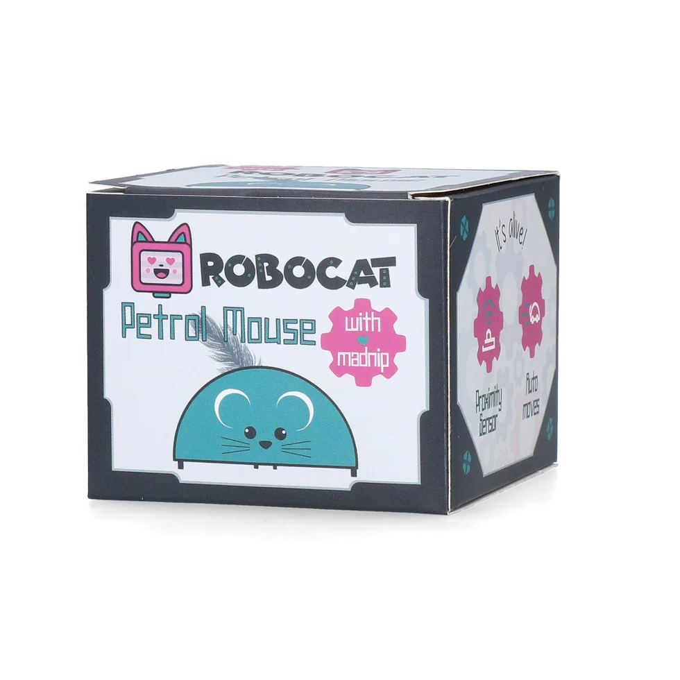 Hrací myš se senzorem pohybu a madnip, petrolejová – Robocat Mouse - Obrázek 3