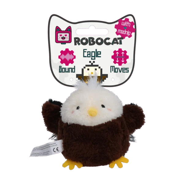 Pohyblivá hračka pro kočky se zvukem a madnip – Robocat Orel