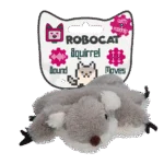 Pohyblivá hračka pro kočky se zvukem a madnipem – Robocat Veverka
