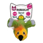 Pohyblivá hračka pro kočky se zvukem a madnipem – Robocat Papoušek