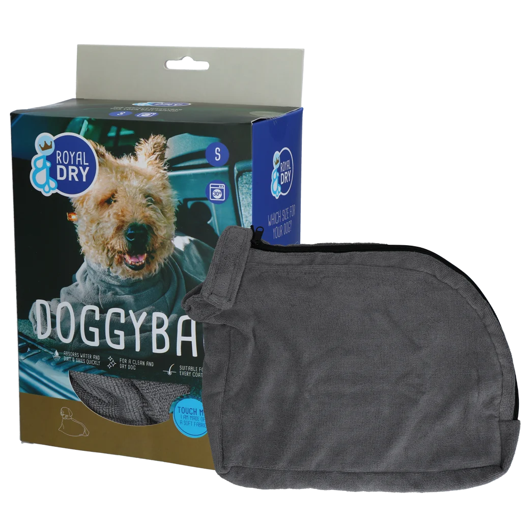 Sušicí vak pro psa z mikrovlákna S, délka zad 40 cm – Royal Dry Doggy Bag - Obrázek 1