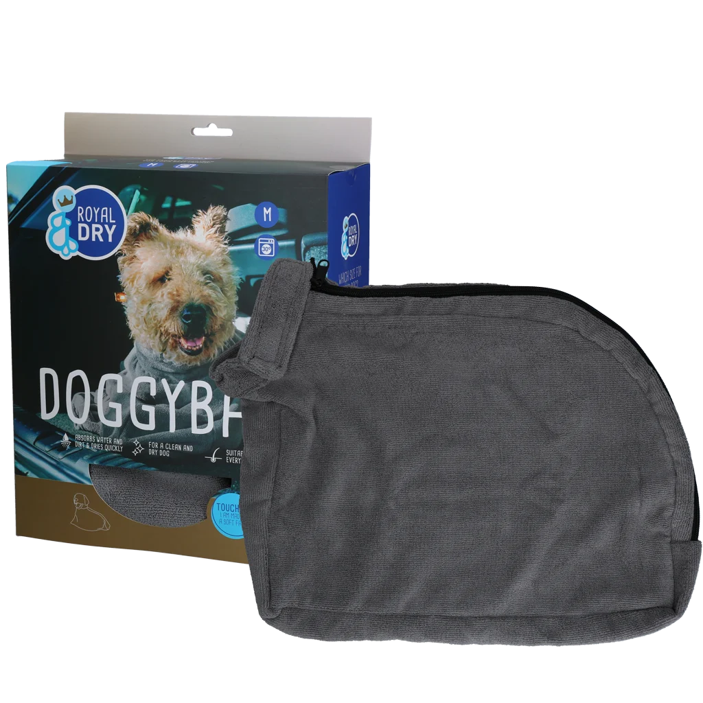 Mikrovláknový sušicí vak pro psy M, délka hřbetu 60 cm – Royal Dry Doggy Bag - Obrázek 1