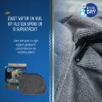 Mikrovláknový sušicí vak pro psy M, délka hřbetu 60 cm – Royal Dry Doggy Bag - Obrázek 4