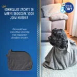 Mikrovláknový sušicí vak pro psy M, délka hřbetu 60 cm – Royal Dry Doggy Bag - Obrázek 5