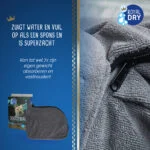 Sušicí vak pro psa z mikrovlákna L, délka zad 75 cm – Royal Dry Doggy Bag - Obrázek 4