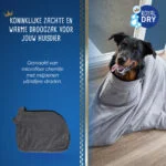 Sušicí vak pro psa z mikrovlákna L, délka zad 75 cm – Royal Dry Doggy Bag - Obrázek 5
