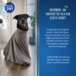 Sušicí vak pro psa z mikrovlákna L, délka zad 75 cm – Royal Dry Doggy Bag - Obrázek 6