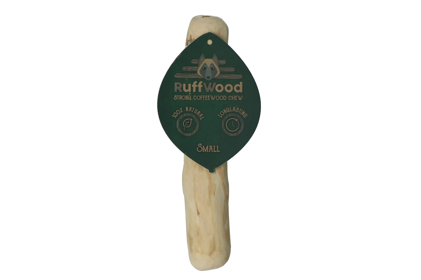 RUFF0001.png Žvýkací tyčinka z kávového dřeva, 20 cm – Ruffwood Coffee S - Obrázek 1
