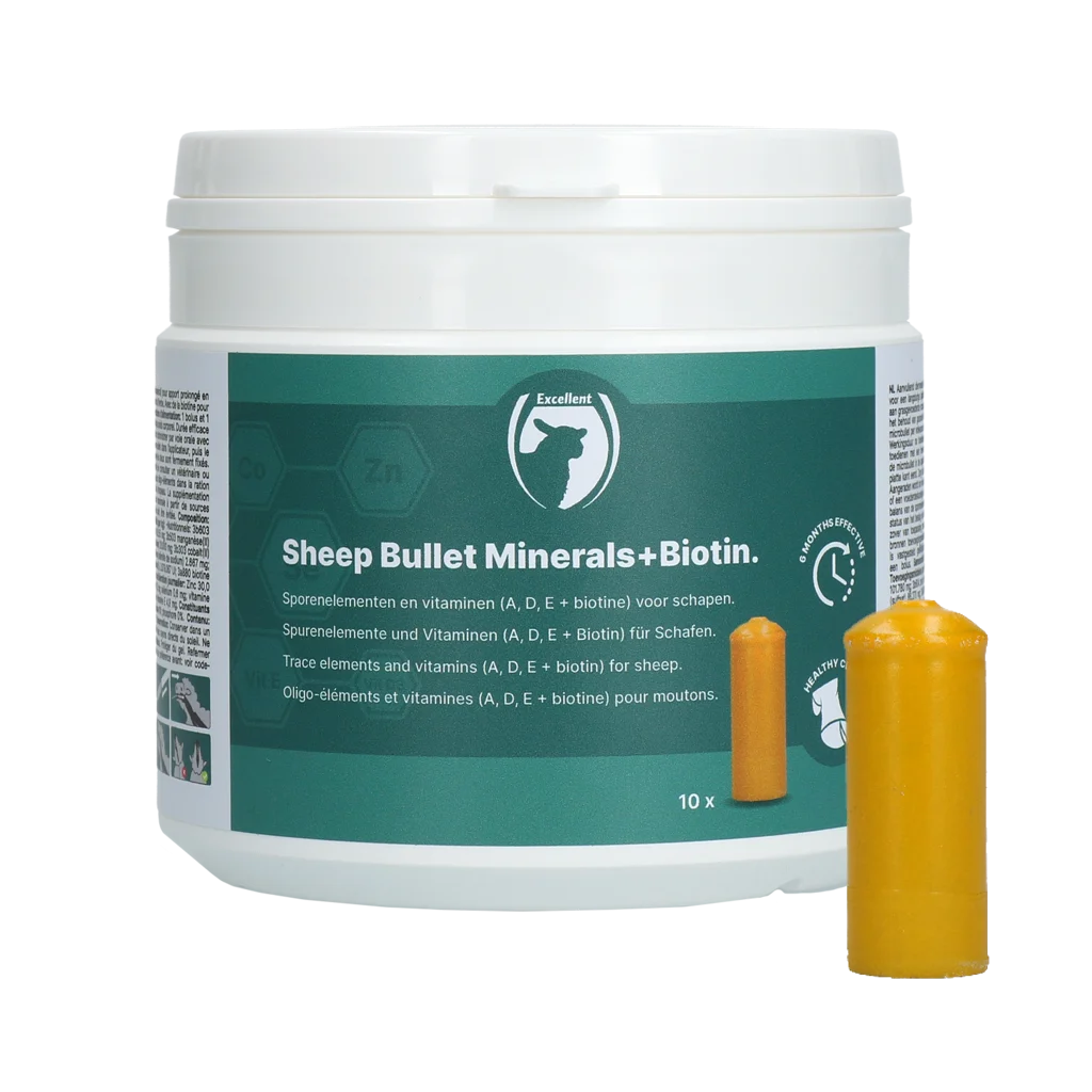 Ovčí bolus s biotinem, 10 kusů – Excellent Sheep Bullet Minerals + Biotin - Obrázek 1