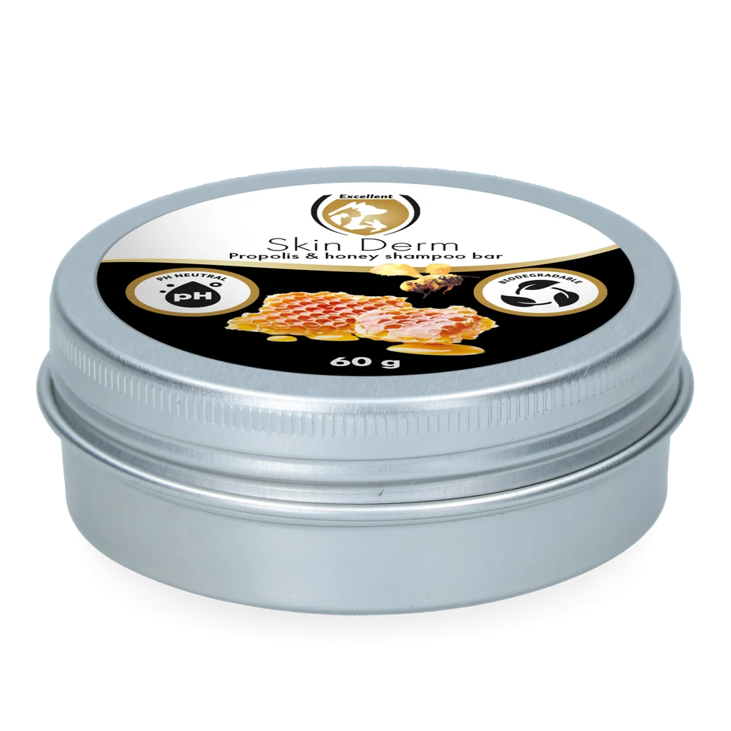 Tuhý šampon s propolisem a medem, 60 g – Excellent Skin Derm Propolis Shampoo bar - Obrázek 3