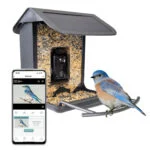 Krmítko pro ptáky s kamerou a solárním panelem, 1,5 l – Hofman Animal Care AI Bird Feeder