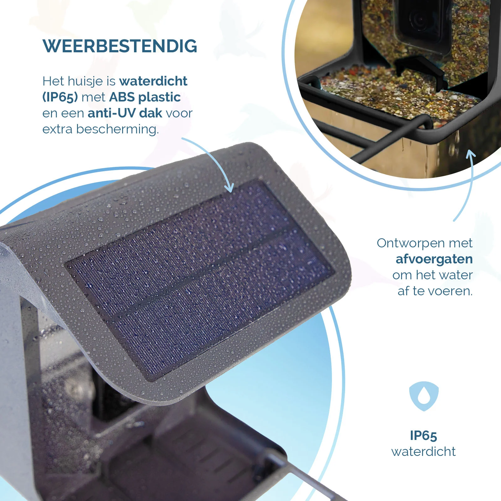 Krmítko pro ptáky s kamerou a solárním panelem, 1,5 l – Hofman Animal Care AI Bird Feeder - Obrázek 5