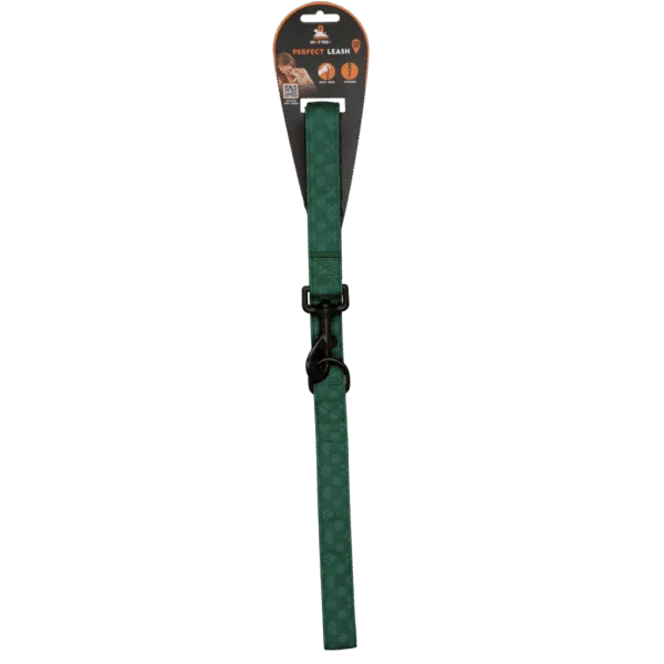 Vodítko pro psa s D kroužkem, 120 cm, zelené – Spotted! Pro Perfect Leash