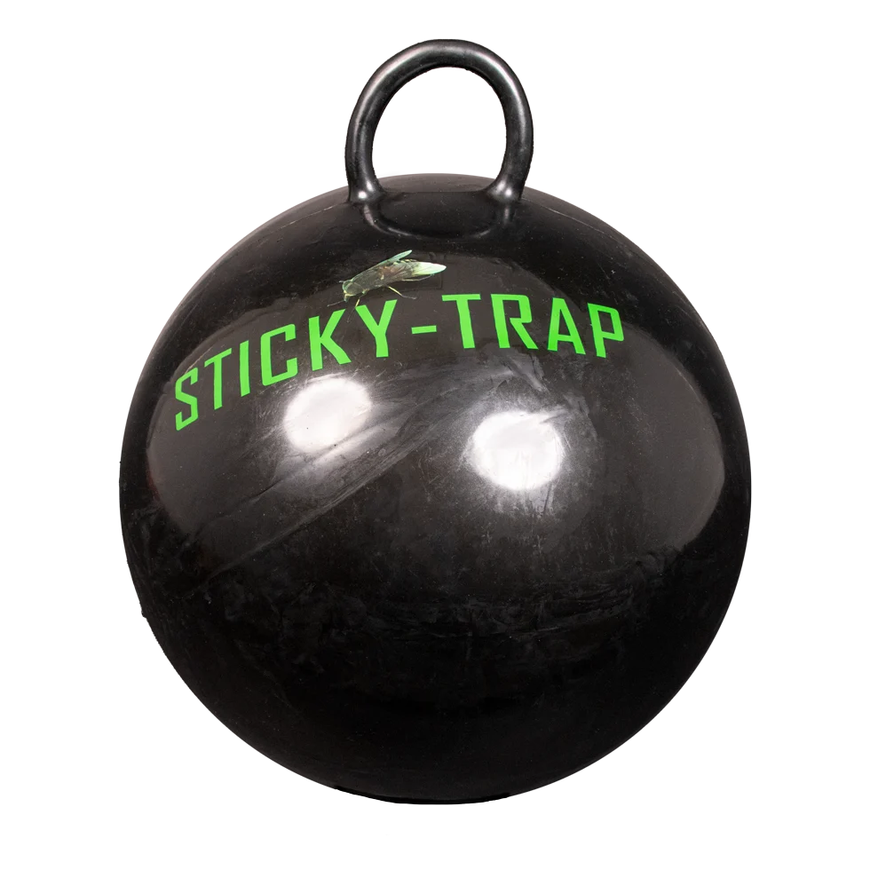 Závěsný míč na ovády, černý, 60 cm – Sticky Trap Bal - Obrázek 1