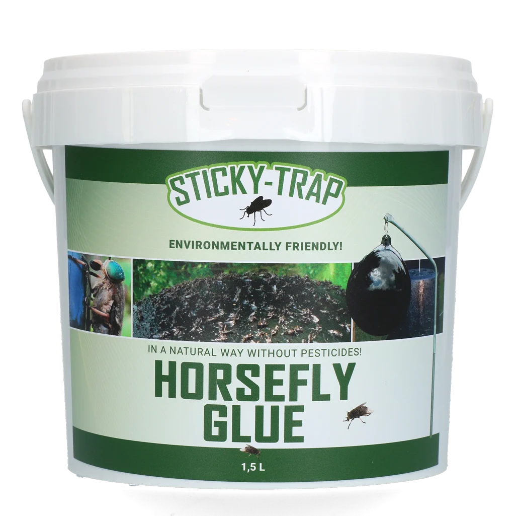 Lepidlo do pastí na ovády, odolné vůči dešti, 1,5 l – Sticky Trap Horsefly Glue - Obrázek 1