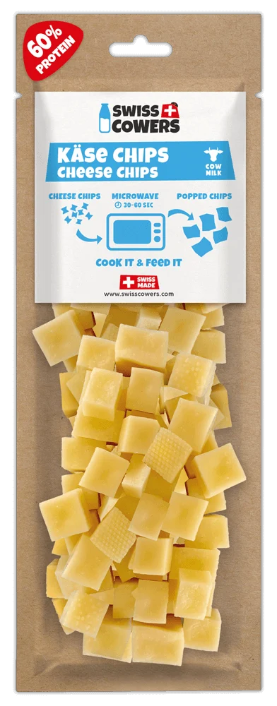 Sýrové kostičky pro psy k upečení – SwissCowers Cheese Chips - Obrázek 1