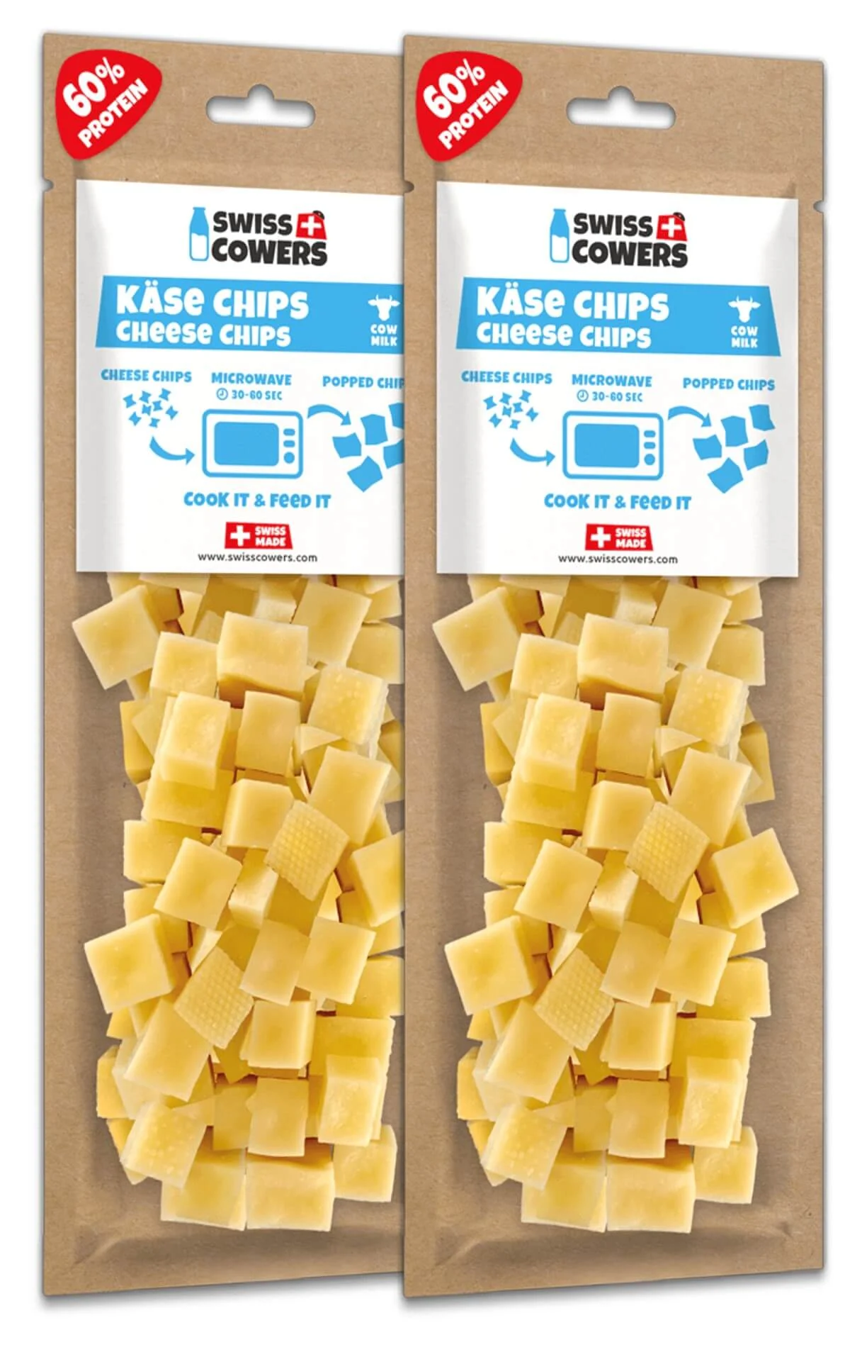 Sýrové kostičky pro psy k upečení – SwissCowers Cheese Chips - Obrázek 2