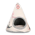 Kočičí teepee s polštářkem, 42 x 56 cm – Takara Tipi Cherry Blossom