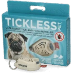 Ultrazvukový odpuzovač klíšťat a blech pro psy a kočky, béžový – Tickless Pet