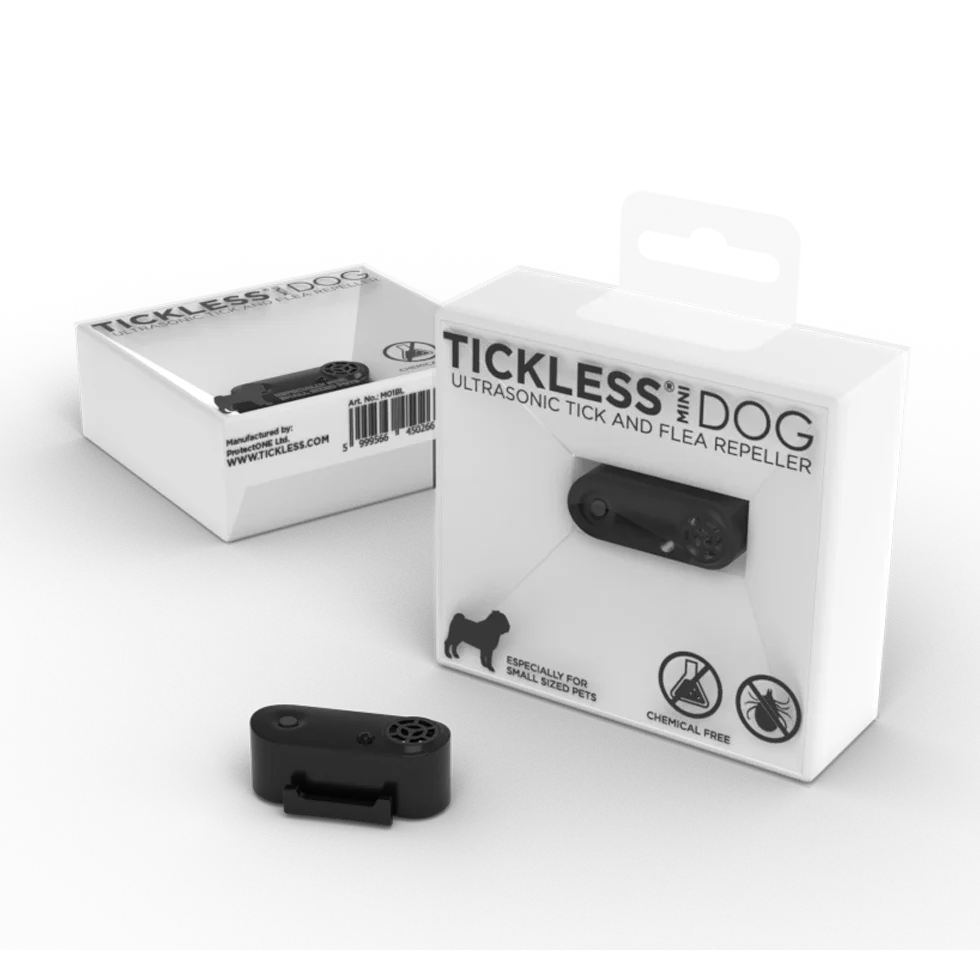 Odpuzovač klíšťat a blech pro malé psy, nabíjecí, černý – Tickless Mini Dog - Obrázek 1