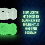 Svítící hračka ve tvaru kosti pro psy – 2 Glow Cracking & Tracking Bone - Obrázek 4