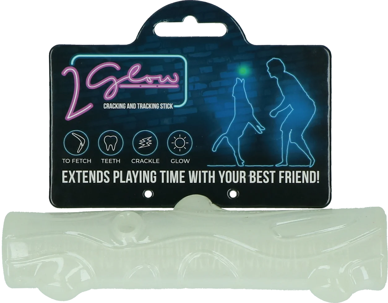 TWOG0002.png Světélkující hračka ve tvaru klacku pro psy – 2 Glow Cracking & Tracking Stick - Obrázek 1