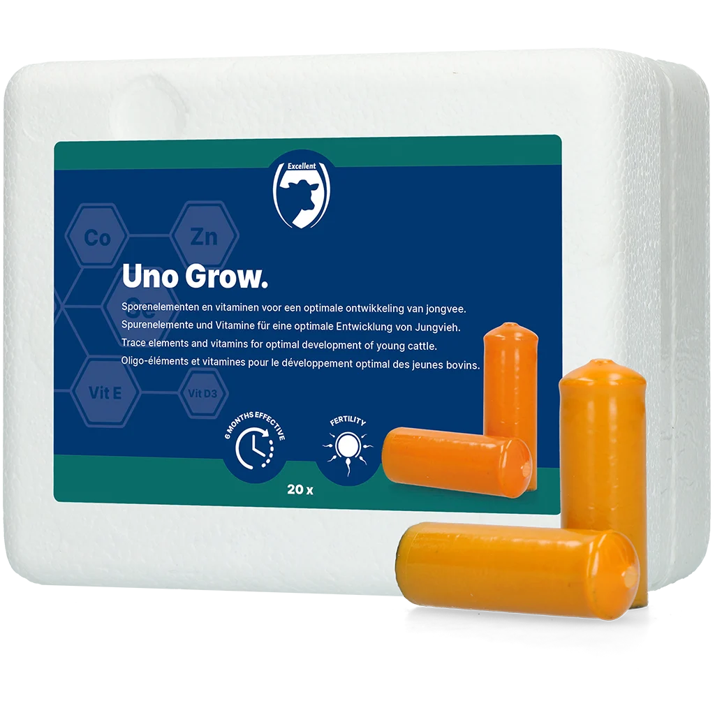 Minerální bolus pro mladý skot, 20 x 112 g – Excellent Uno Grow - Obrázek 1