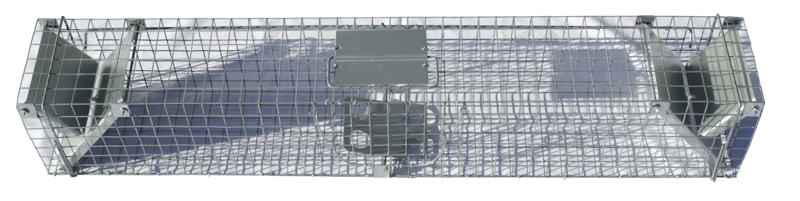 Průchozí past z pozinkované oceli na kuny a potkany, 102 x 17 x 20 cm – Hofman Pest Control - Obrázek 1