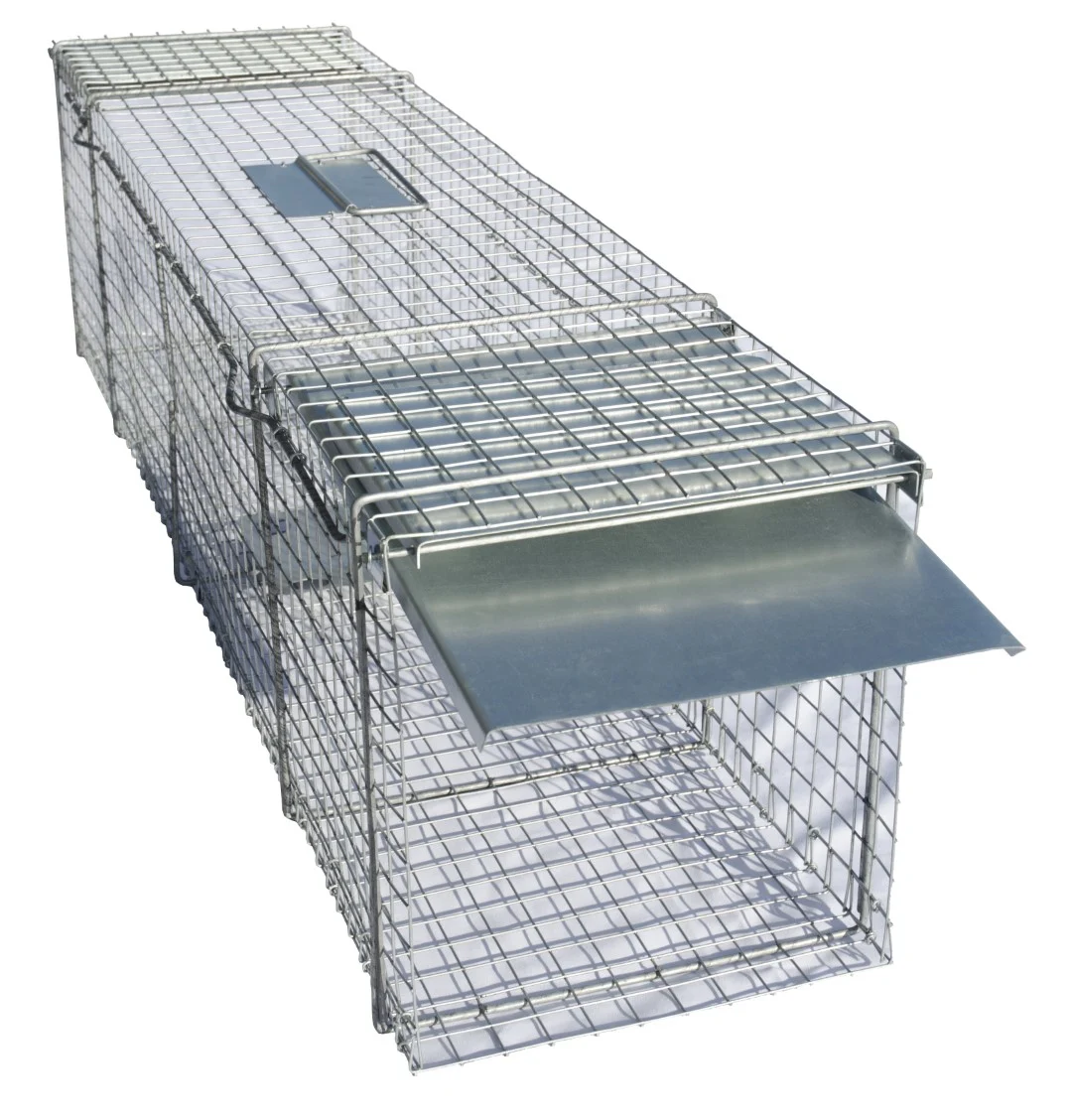 Průchozí past z pozinkované oceli na kuny a krysy, 102 x 20 x 27 cm – Hofman Pest Control - Obrázek 1
