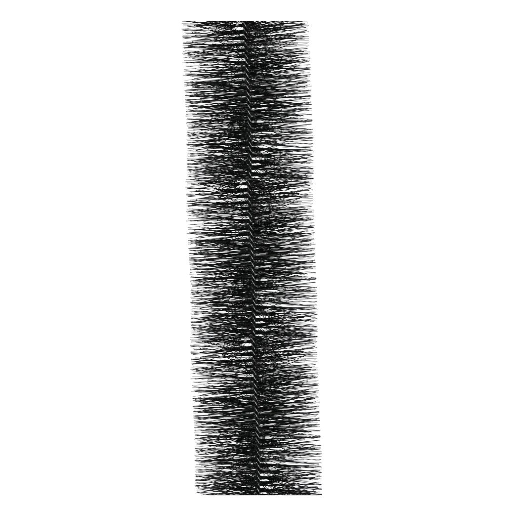 Ochranný kartáč pod střešní tašky, 1 m, Ø 200 mm – VentiStrip VentiBrush - Obrázek 1