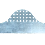 Profil pod vlnité desky z perforovaného hliníku, 1060 x 93 mm – VentiStrip - Obrázek 2
