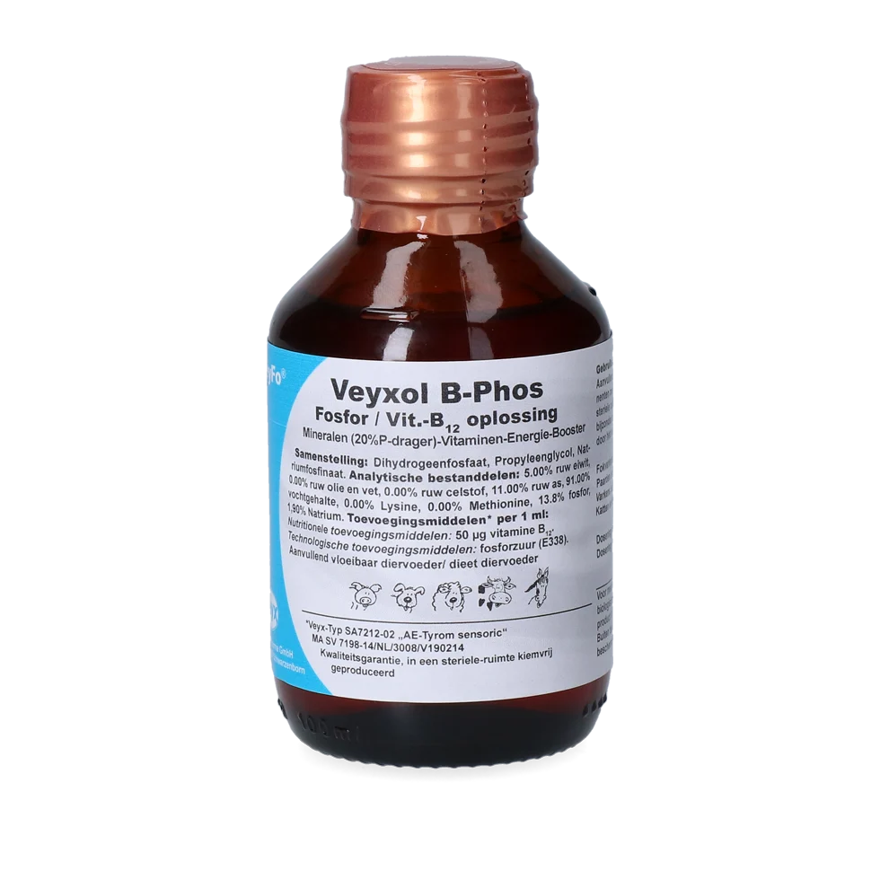 VEYX0017.png Doplňkové krmivo pro dojnice s fosforem a vitaminem B12, 100 ml – Veyx Veyfo Veyxol B-Phos - Obrázek 1