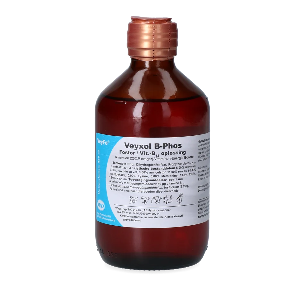 Doplňkové krmivo pro dojnice s fosforem a vitaminem B12, 250 ml – Veyx Veyfo Veyxol B-Phos - Obrázek 1