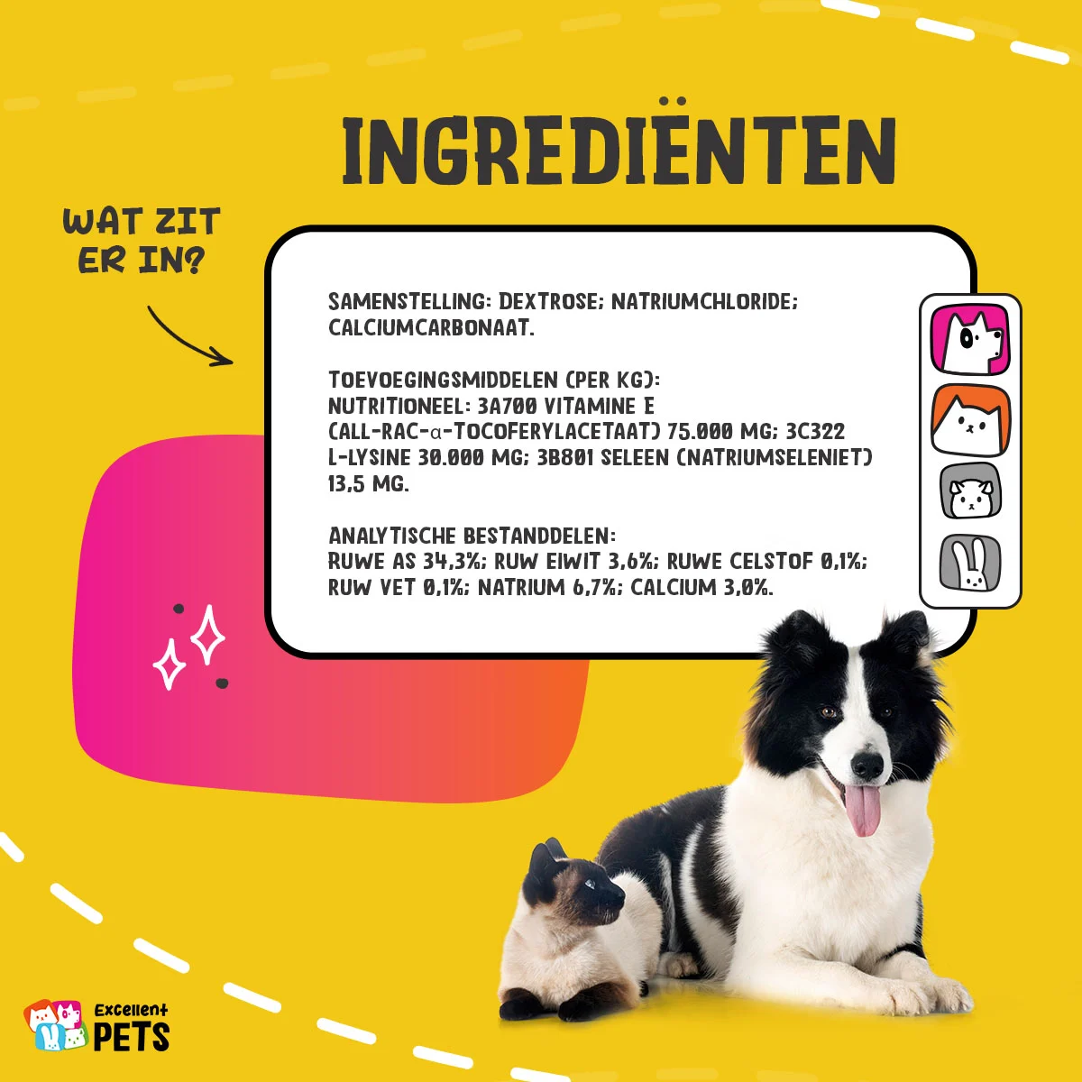 Doplňkový prášek pro psy a kočky s vitaminem E a selenem, 250 g – Excellent Pets Vitamin E+ - Obrázek 4