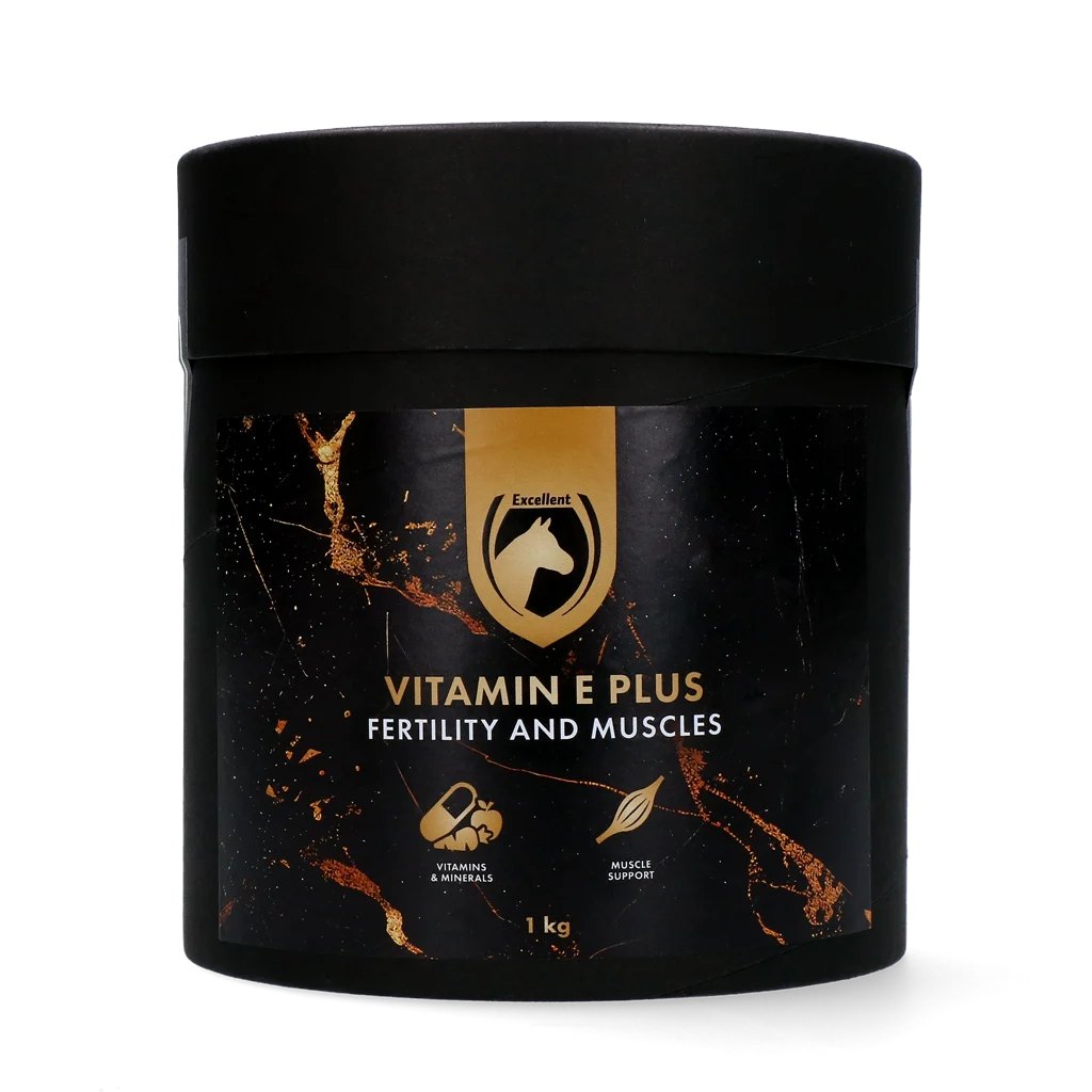 Doplněk vitaminu E pro koně s lysinem a selenem, 1 kg – Excellent Horse Vitamin E Plus - Obrázek 1