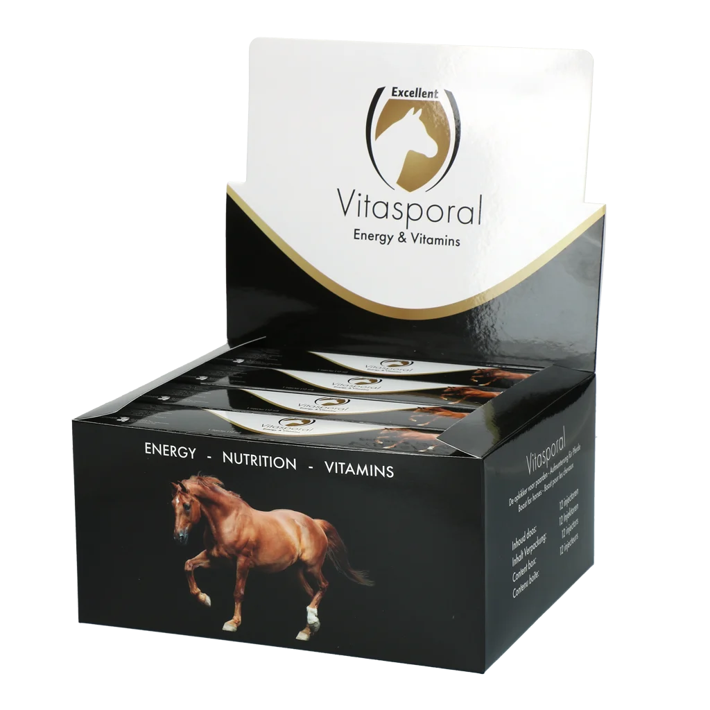 Energetický doplněk pro koně s vitaminy A a D, 12 ml – Excellent Horse Vitasporal - Obrázek 2